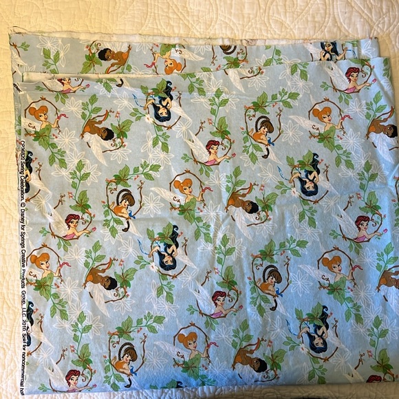 Disney FAIRIES TINKERBELL & FRIENDS FAIRY Flannel Fabric - Picture 8 of 8
